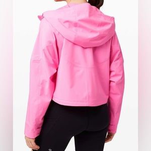Lululemon hot pink Rain Chaser Jacket cropped brand new